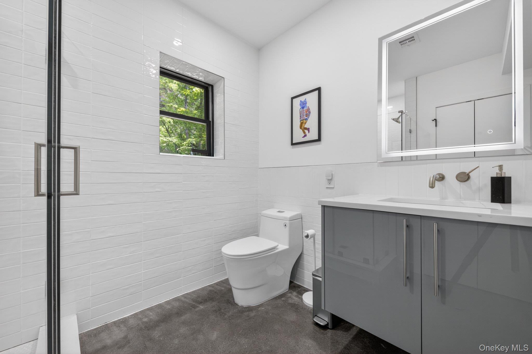 739 Old Post Road New Paltz, NY 12561 - Photo 10 of 47 First floor bathroom featuring a glass-enclosed shower