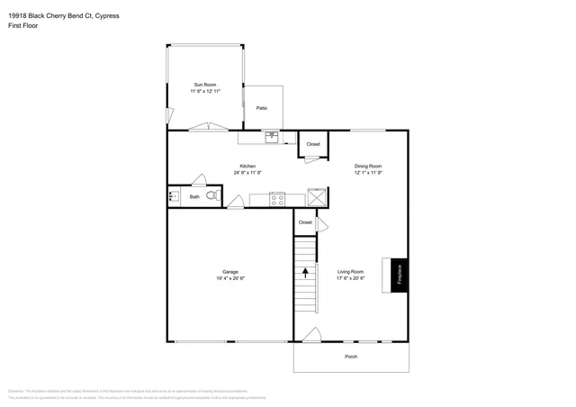 $2,240 | 19918 Black Cherry Bend Court, Cypress, TX 77433