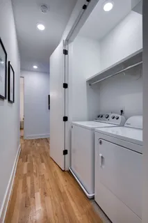 a view of utility room with washer and dryer