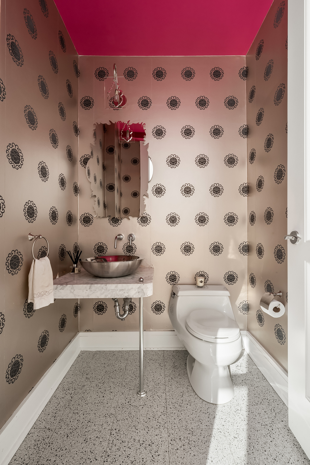 426 West 58th Street, Unit PH3 Manhattan, NY 10019 - Photo 11 of 22 a bathroom with a sink toilet and shower