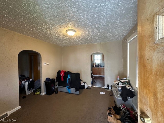3231 Riverside Avenue Cleveland, OH 44109 - Photo 14 of 37 Misc room featuring carpet floors and a textured ceiling