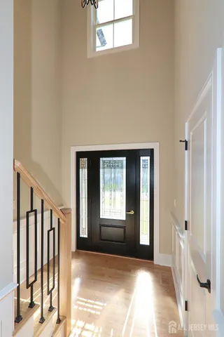a view of a livingroom with a window