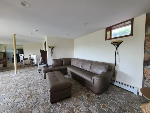 a view of swimming pool from a balcony