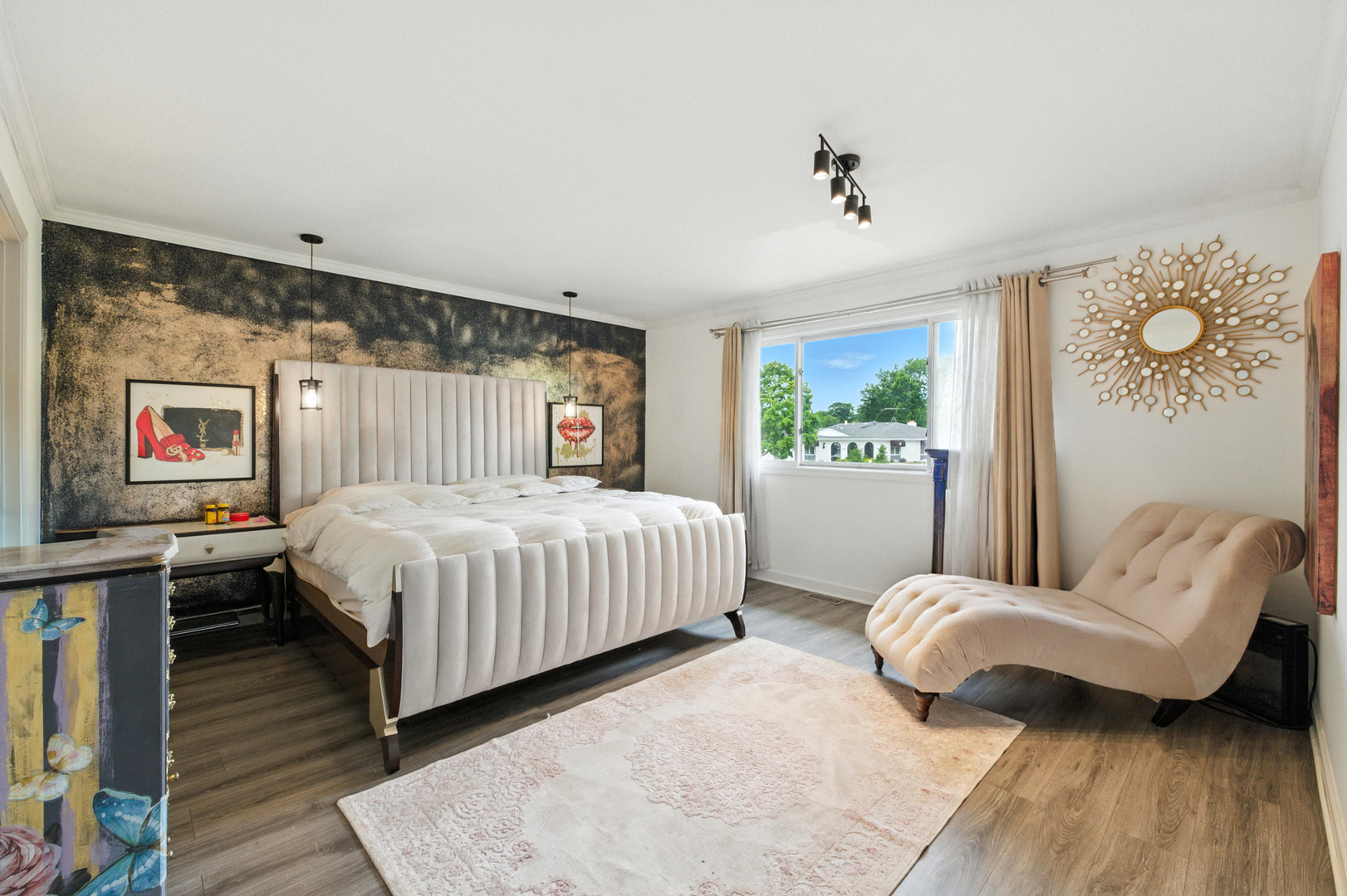 2938 East Shagbark Trail Crete, IL 60417 - Photo 16 of 26 a bedroom with a bed and wooden floor