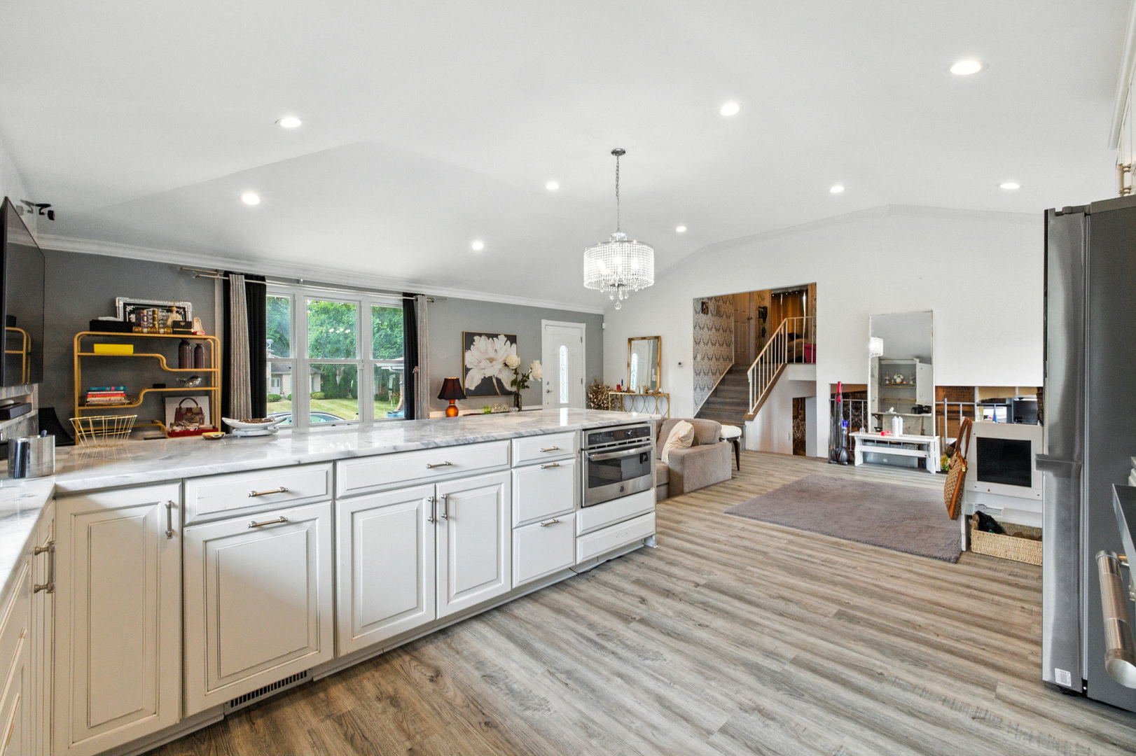 2938 East Shagbark Trail Crete, IL 60417 - Photo 8 of 26 a large white kitchen with lots of counter space a sink and appliances