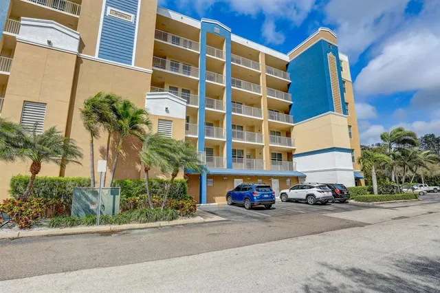 a car parked in front of a building