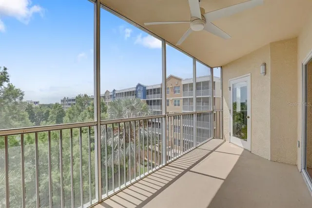 a view of balcony with city view