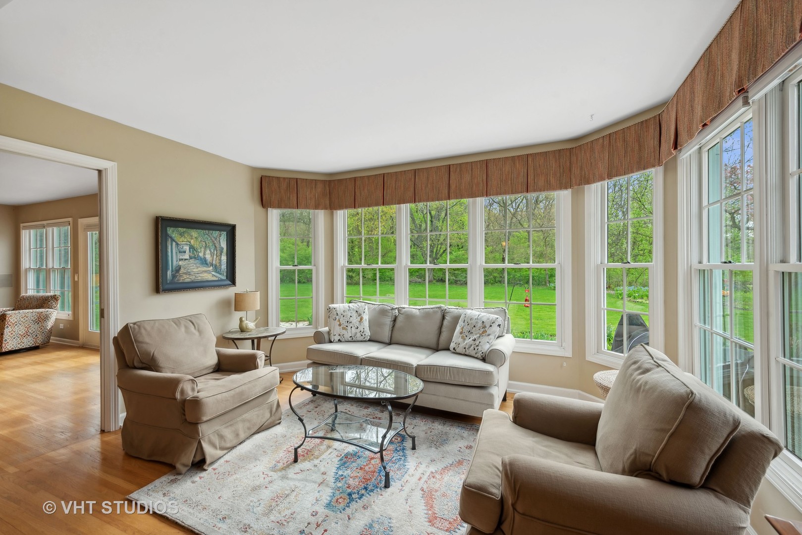 229 Valley Road Trout Valley, IL 60013 - Photo 8 of 38 a living room with furniture and a large window