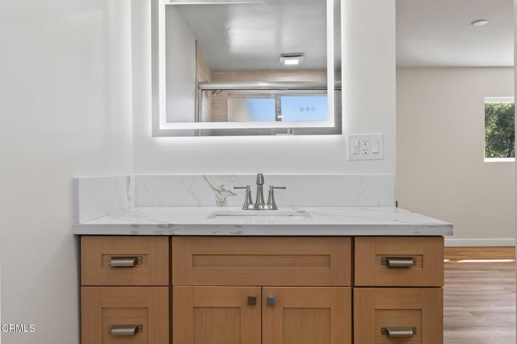 310 Prospect Street Oak View, CA 93022 - Photo 22 of 38 a bathroom with a sink and a mirror