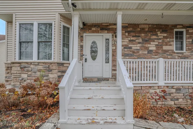 front view of a house with a window