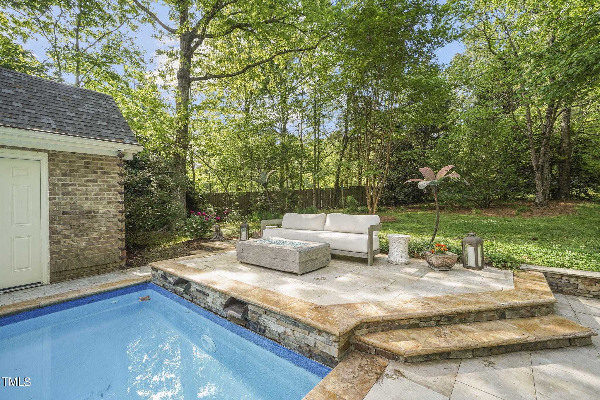 2629 Lizei Street Raleigh, NC 27616 - Photo 45 of 59 Raised Area with Water Falls