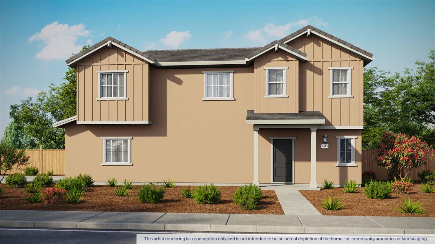 312 Skyline Rdg Loop Sacramento, CA 95834 - Photo 1 of 5 a front view of a house with a yard and garage