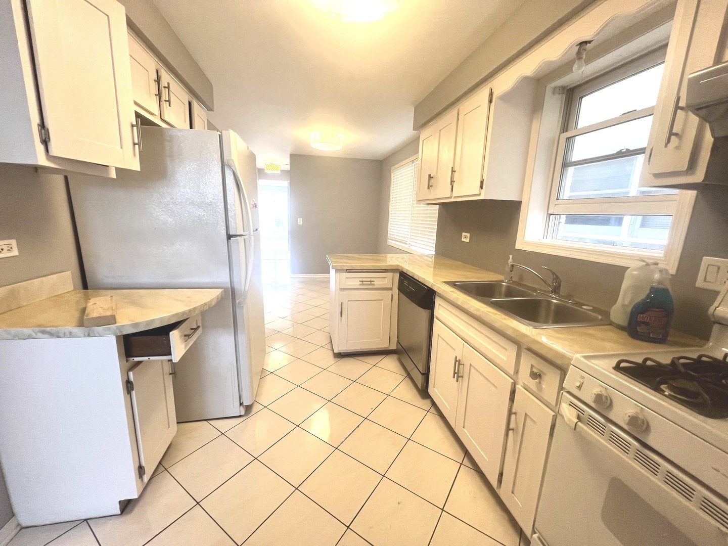 7445 West Belmont Avenue, Unit 1 Chicago, IL 60634 - Photo 14 of 20 a kitchen with stainless steel appliances granite countertop a sink and a stove