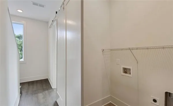 a view of an empty room