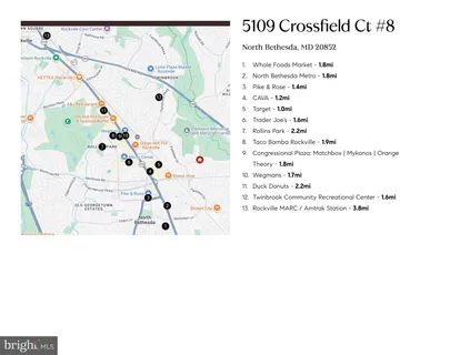 $175,000 | 5109 Crossfield Court, Unit 8, Rockville, MD 20852