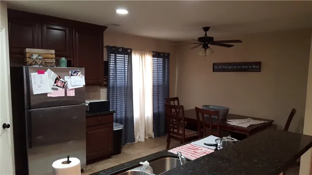 a work room with furniture