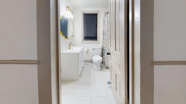 a bathroom with a toilet