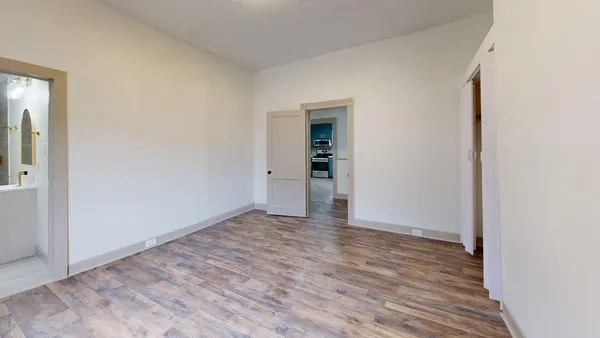 wooden floor in an empty room