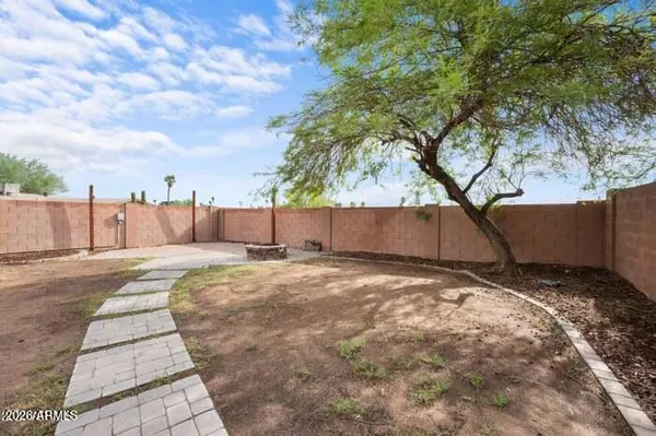 a view of backyard space