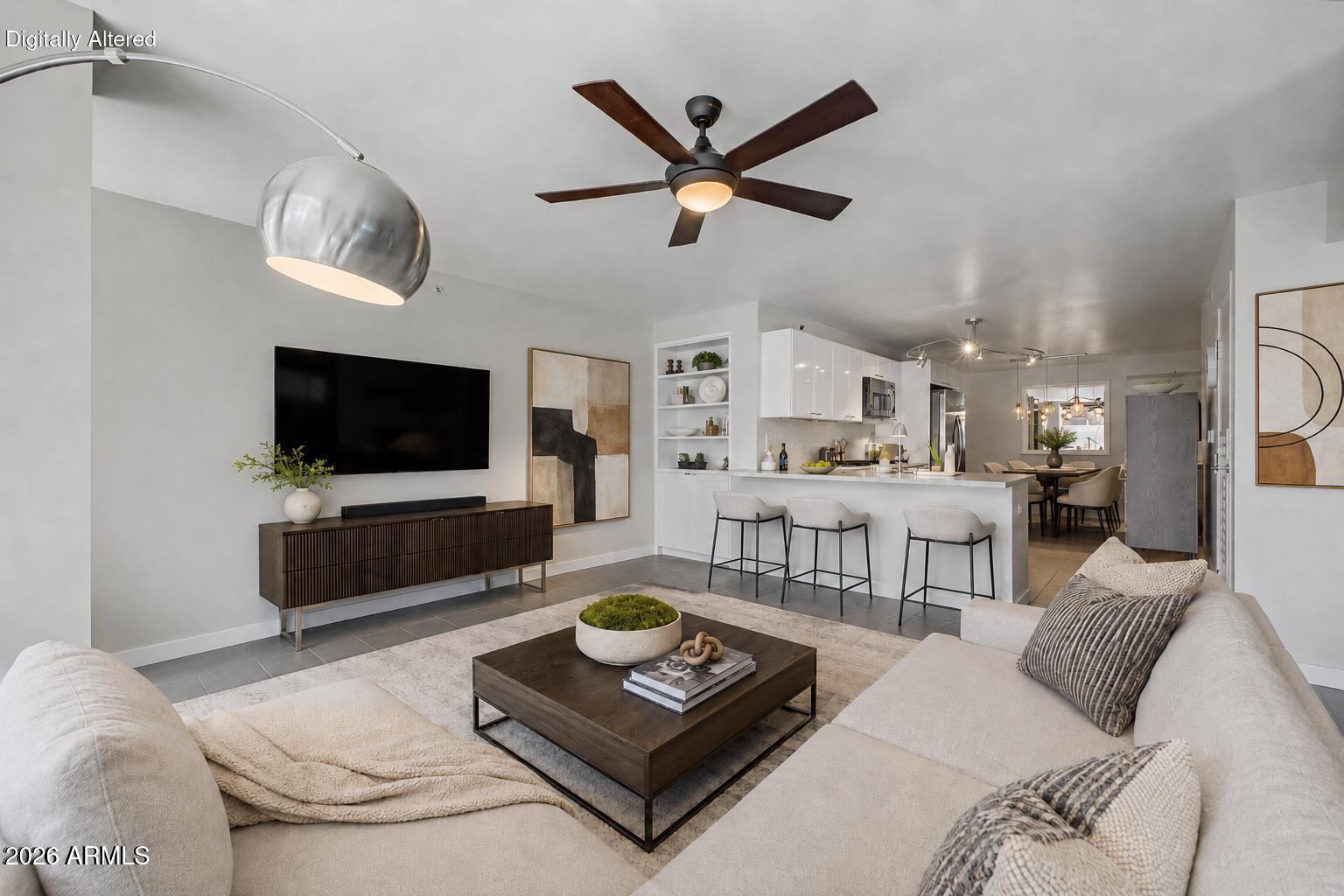 4808 North 24th Street, Unit 426 Phoenix, AZ 85016 - Photo 5 of 27 Living Room (Virtually Staged)