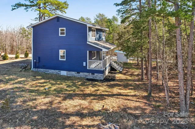 a brick house with a yard