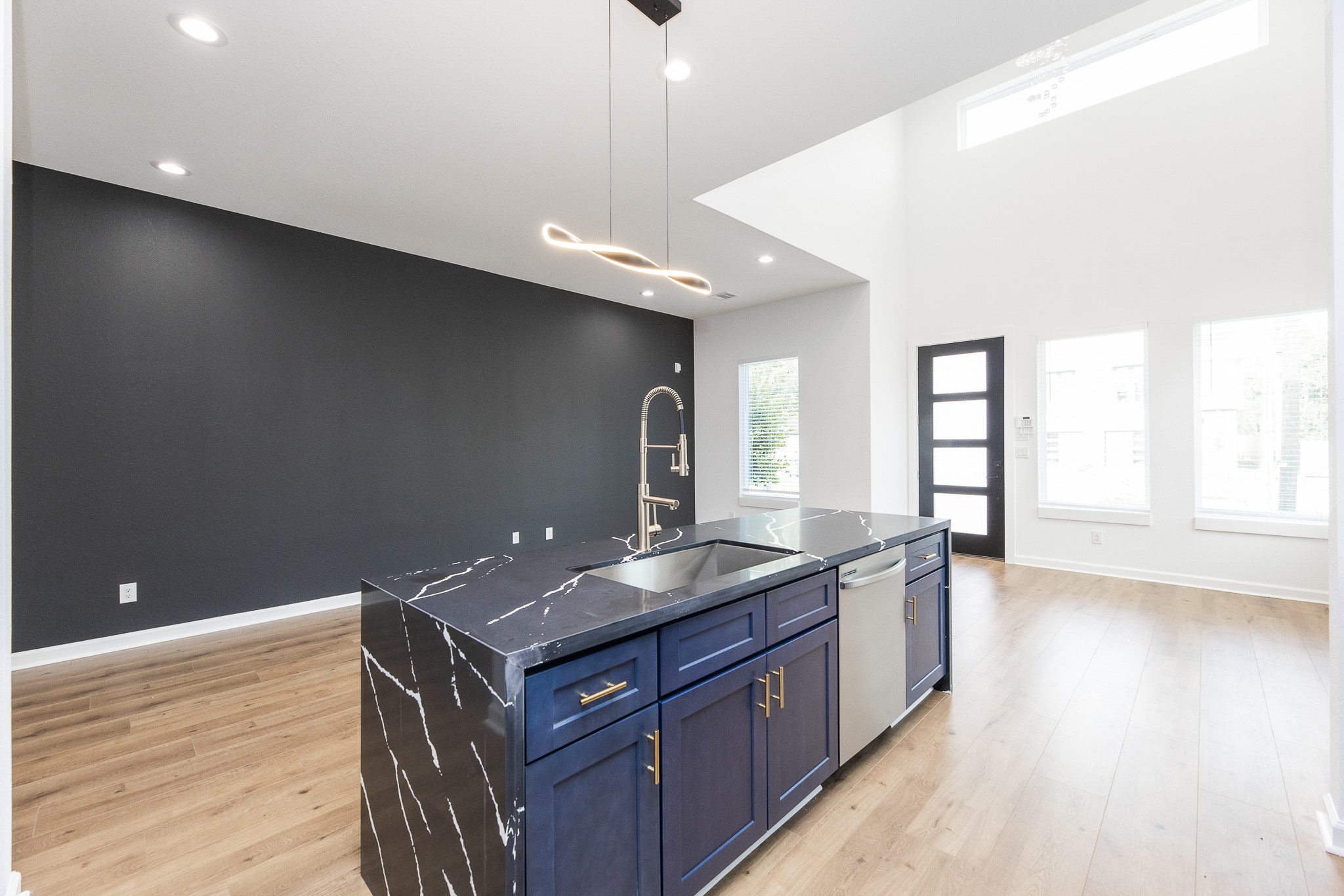 8502 Safeguard Street, Unit B Houston, TX 77051 - Photo 12 of 26 a bathroom with a sink and a mirror