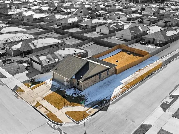 a front view of a building with street view