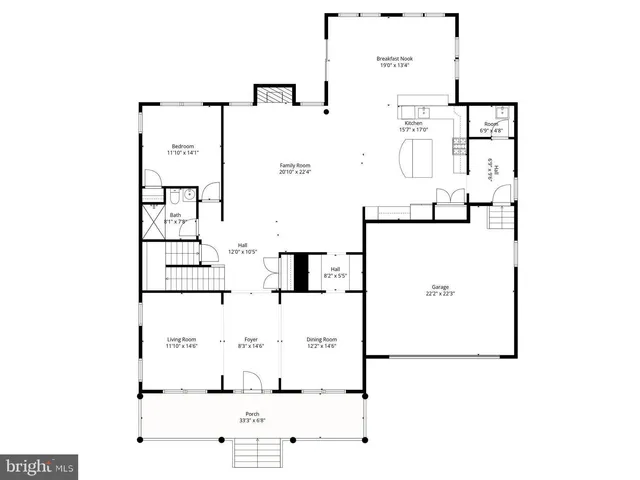 a view of an entryway with wooden floors