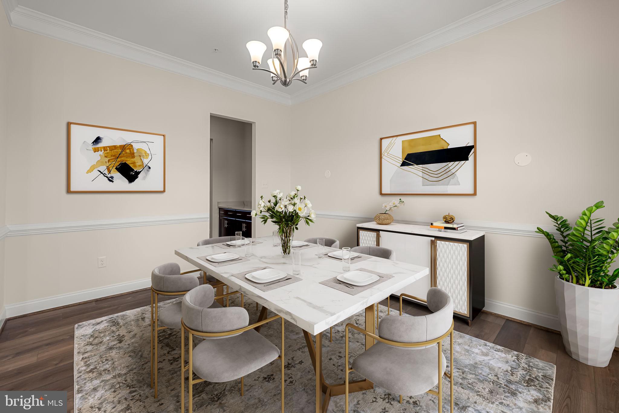 6352 Islington Street Middle River, MD 21220 - Photo 7 of 58 a view of a dining room with furniture and wooden floor