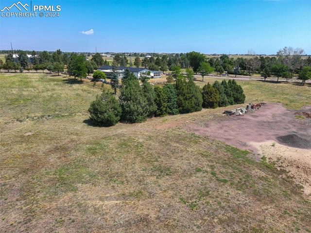 12825 Garrett Road Peyton, CO 80831 - Photo 43 of 47 Birds eye view of property with a rural view