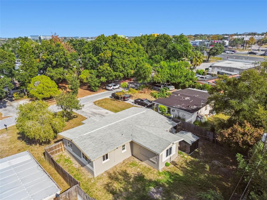 4706 Catherine Street New Port Richey, FL 34652 - Photo 39 of 45 an aerial view of a house with a garden