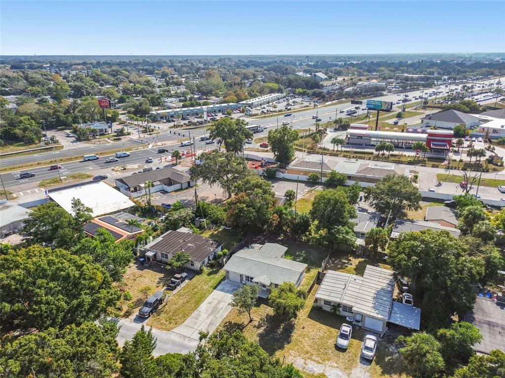 4706 Catherine Street New Port Richey, FL 34652 - Photo 41 of 45 an aerial view of a city with lots of residential buildings