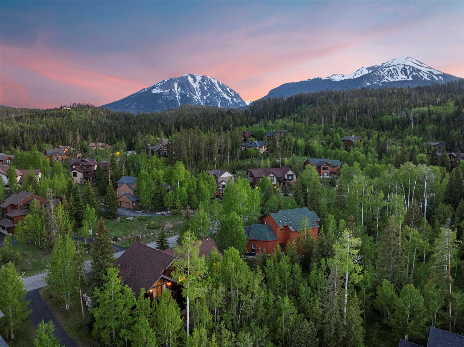 736 Wild Rose Road Silverthorne, CO 80498 - Photo 7 of 49 View of mountain backdrop featuring a heavily wooded area