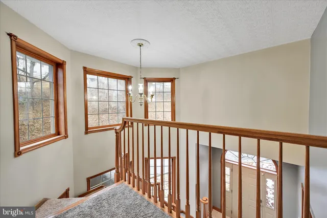a view of an entryway with staircase