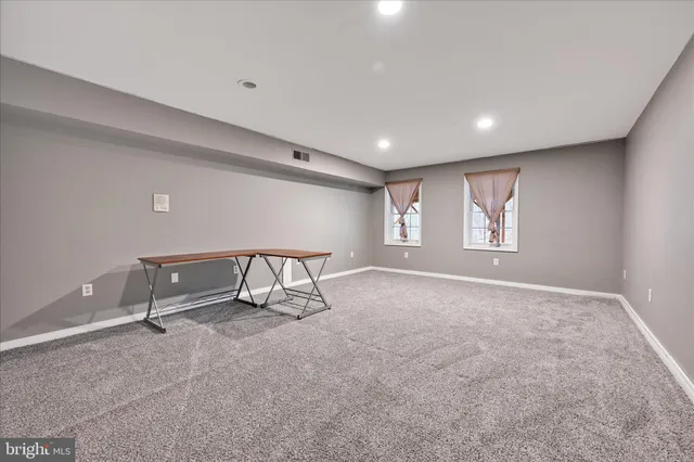 a view of an empty room