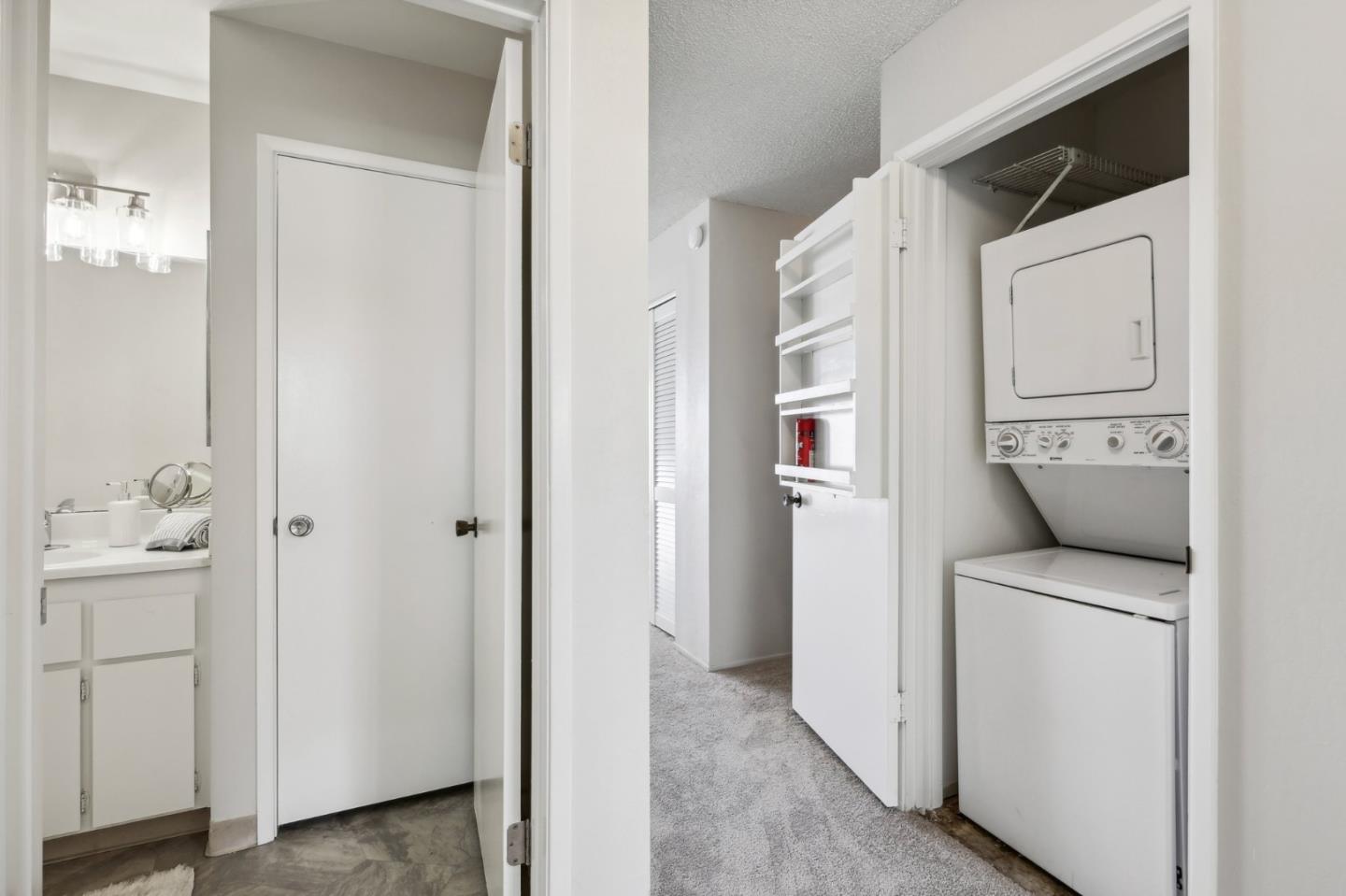 5003 Palmetto Avenue, Unit 89 Pacifica, CA 94044 - Photo 30 of 46 a utility room with closet dryer and washer