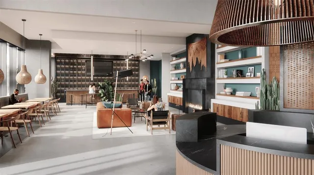 an outdoor living room with furniture