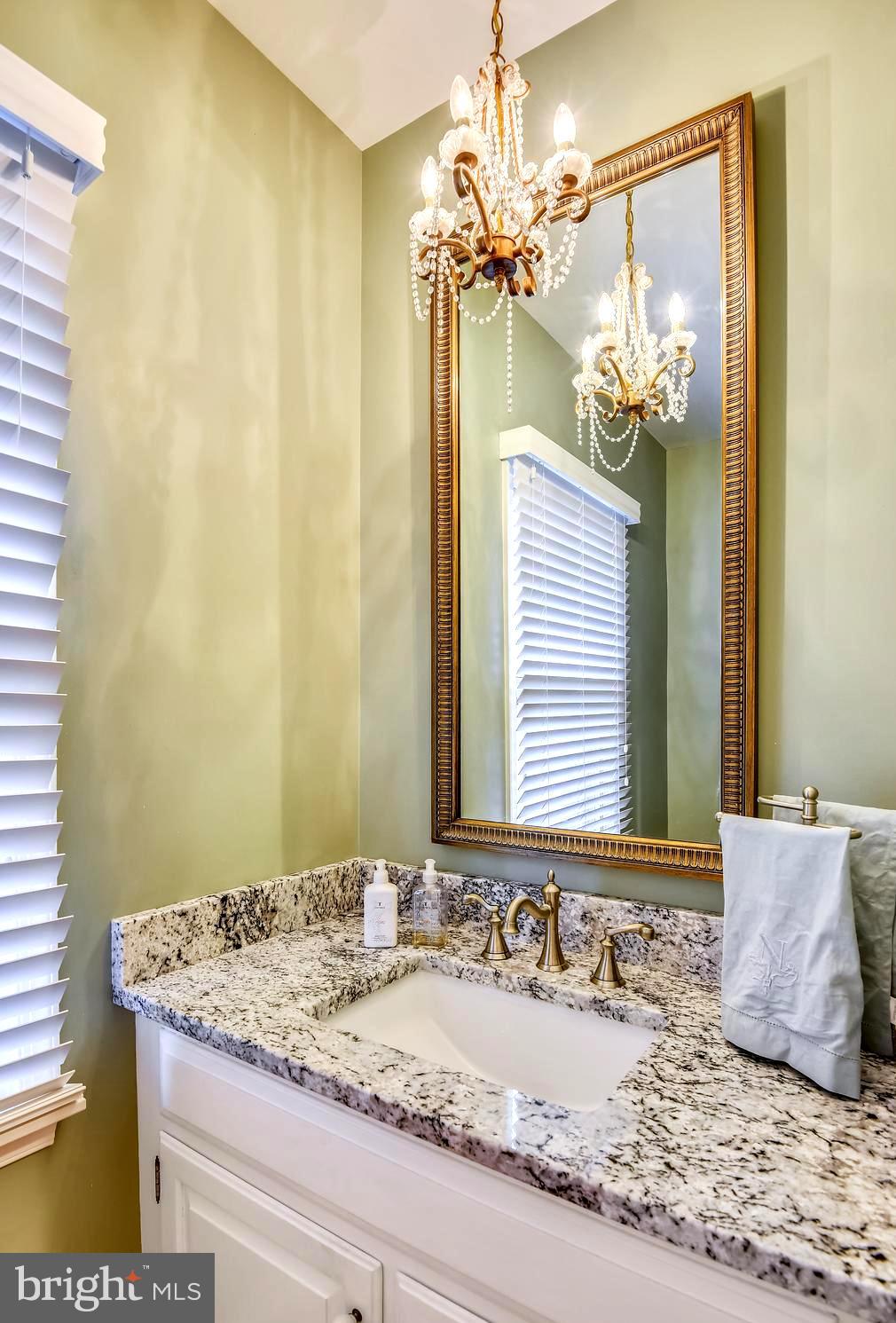 1180 South River Landing Road Edgewater, MD 21037 - Photo 20 of 40 Granite Vanity Guest / Half Bath Just Off Foyer