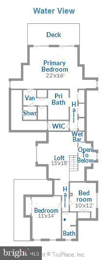 1180 South River Landing Road Edgewater, MD 21037 - Photo 40 of 40 Upper Level Floor Plan
