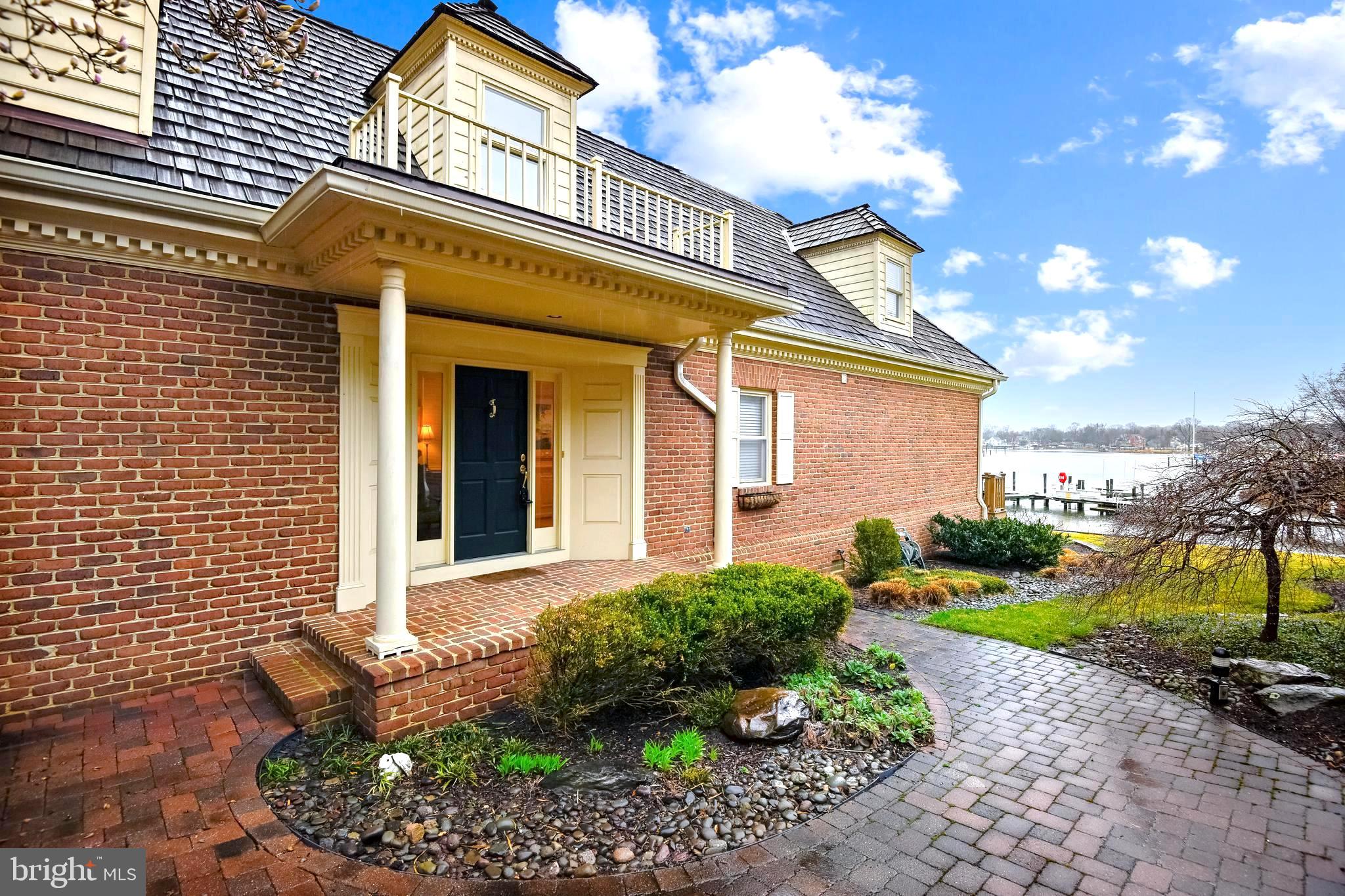 1180 South River Landing Road Edgewater, MD 21037 - Photo 4 of 40 Panoramic Water View Entrance Portico