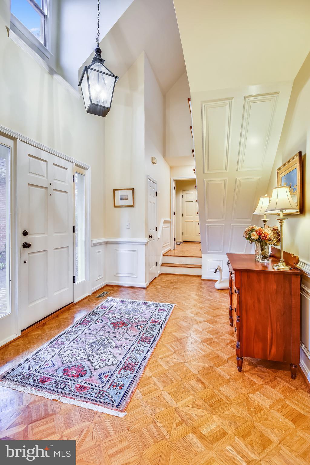 1180 South River Landing Road Edgewater, MD 21037 - Photo 6 of 40 2-Story Foyer . Elegant Parquet Wood Flooring