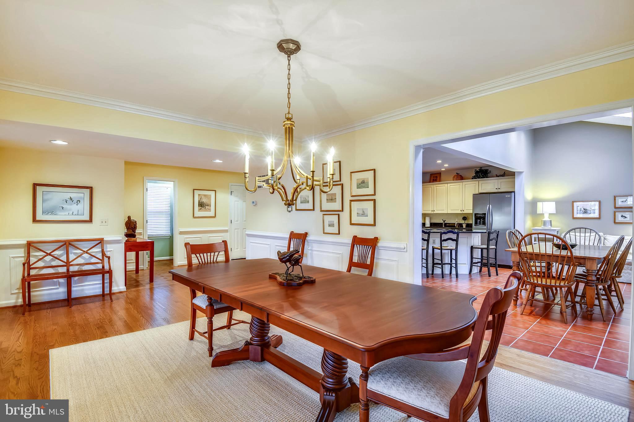 1180 South River Landing Road Edgewater, MD 21037 - Photo 8 of 40 Formal Dining Area with Designer Chandelier