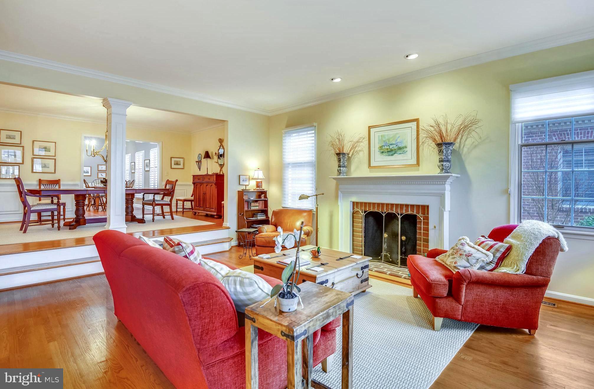 1180 South River Landing Road Edgewater, MD 21037 - Photo 9 of 40 Sunken Family Room with Gathering Fireplace