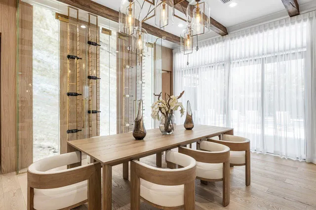 a living room filled with furniture