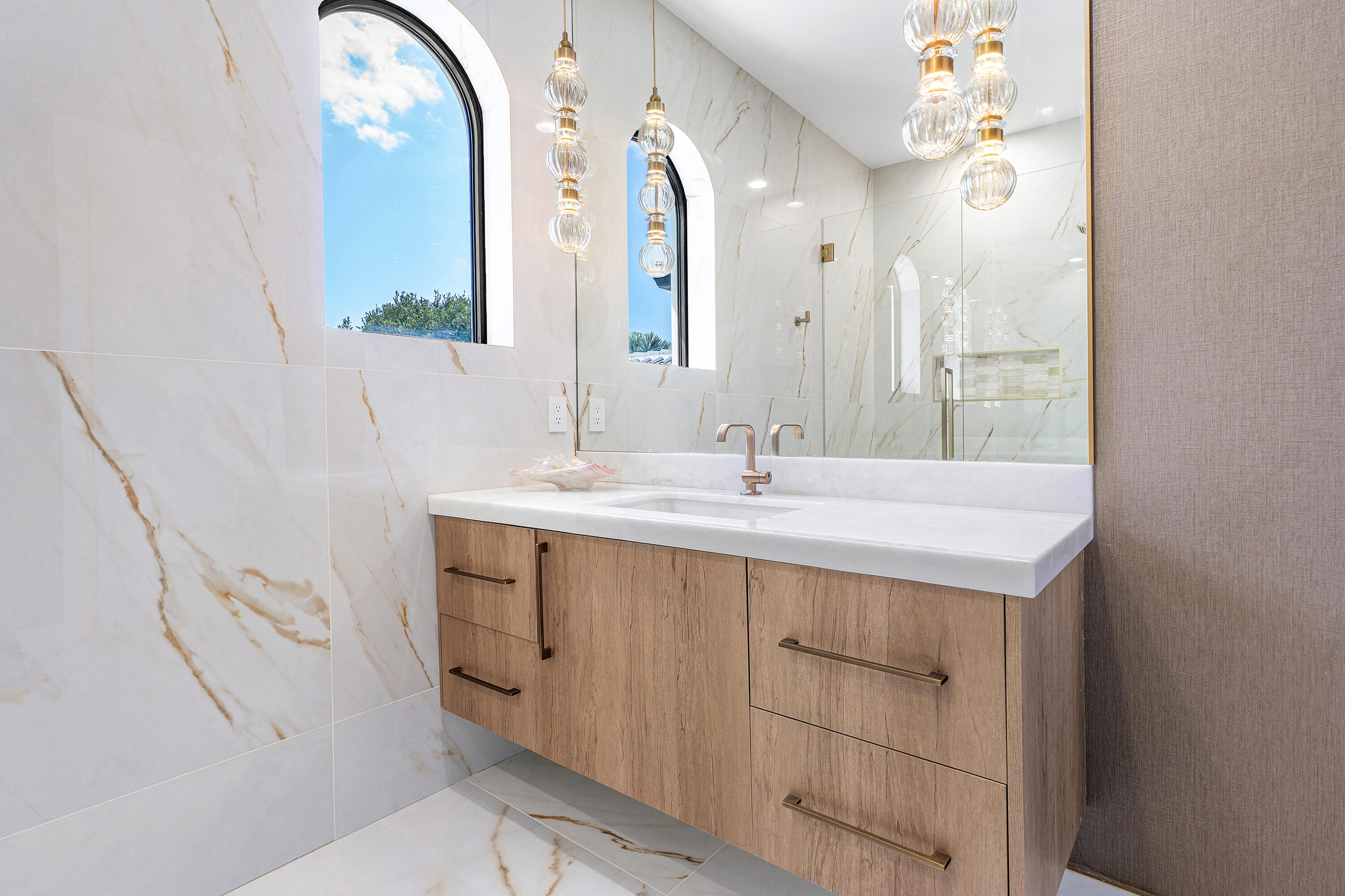17709 Circle Pond Court Boca Raton, FL 33496 - Photo 28 of 50 a bathroom with a sink vanity and a mirror