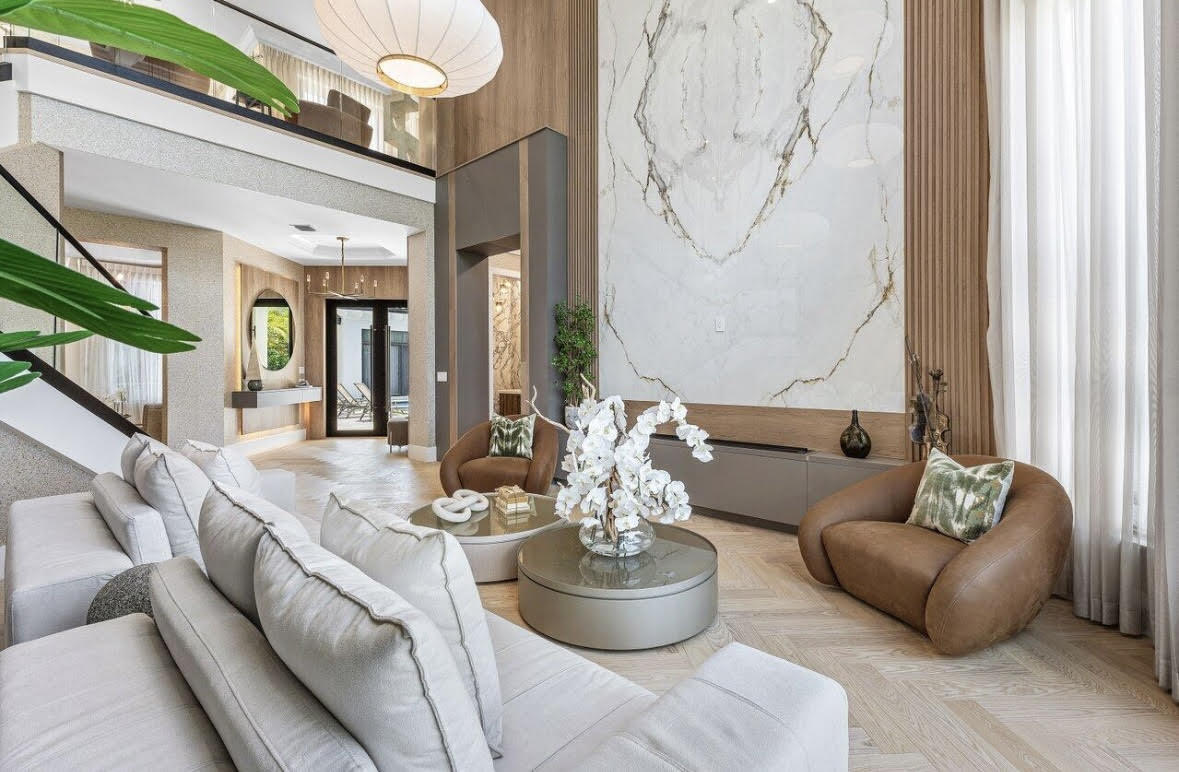 17709 Circle Pond Court Boca Raton, FL 33496 - Photo 4 of 50 a living room with furniture and a chandelier