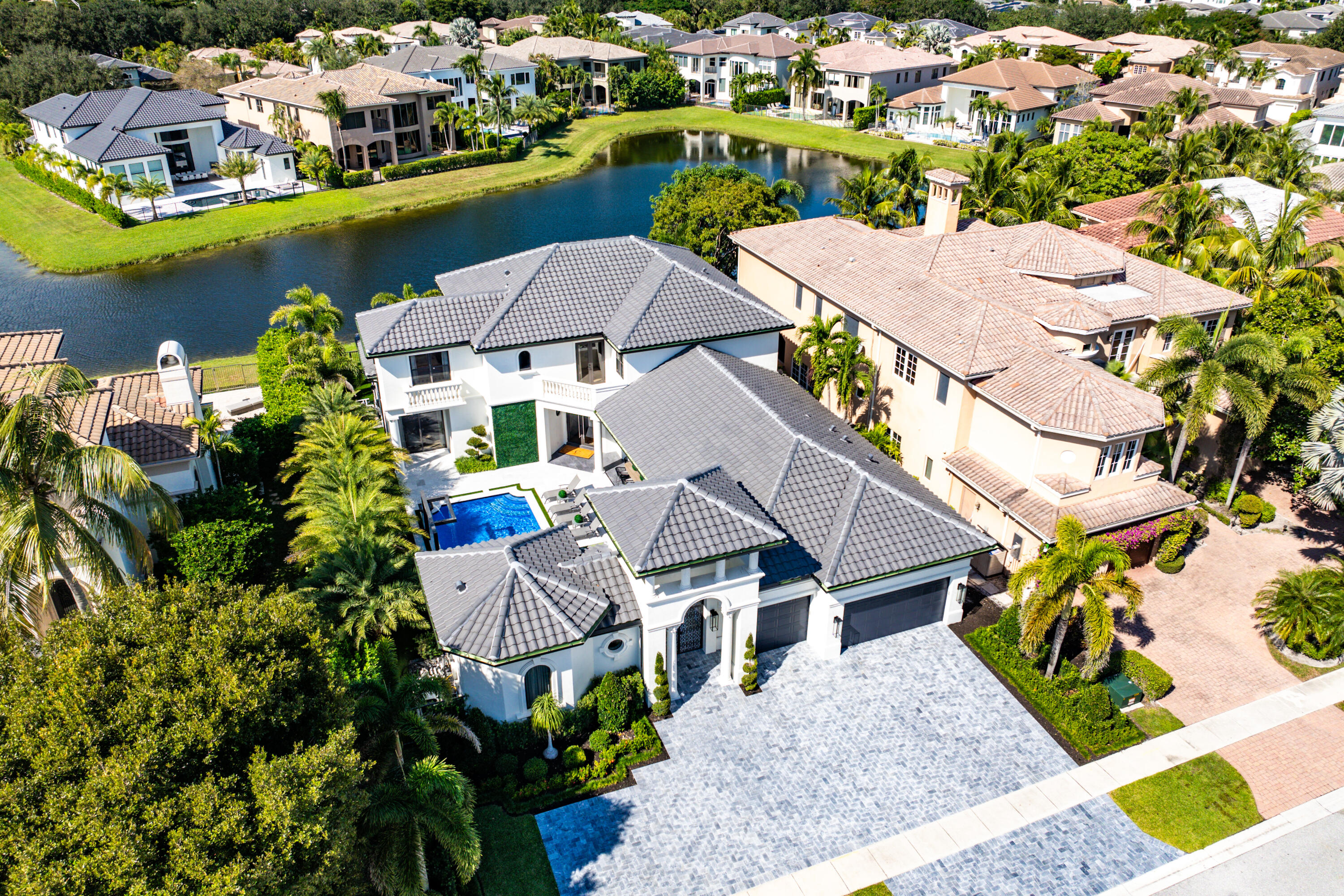 17709 Circle Pond Court Boca Raton, FL 33496 - Photo 41 of 50 an aerial view of houses with yard