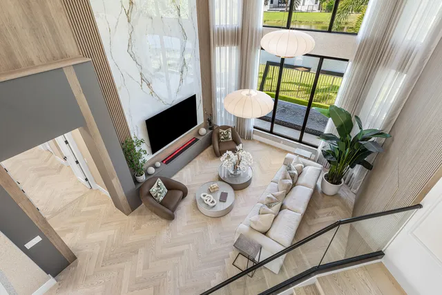 a view of table and chair with wooden floor