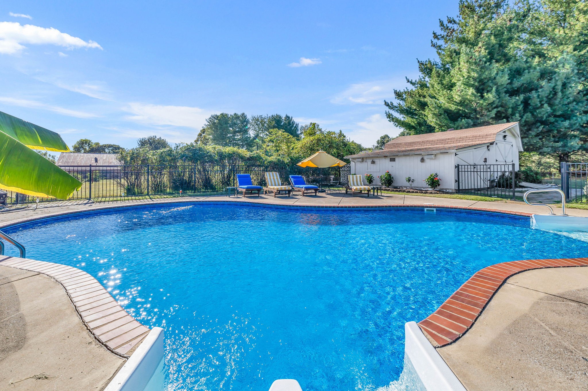 6170 Hickory Ridge Road Lebanon, TN 37090 - Photo 36 of 41 a view of a swimming pool with lawn chairs and potted plants
