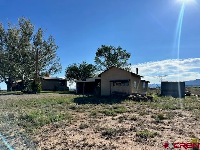 a house with trees in the background